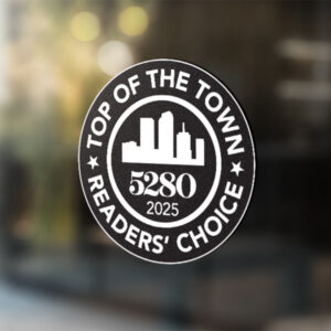 Top of the Town 2025 Window Clings