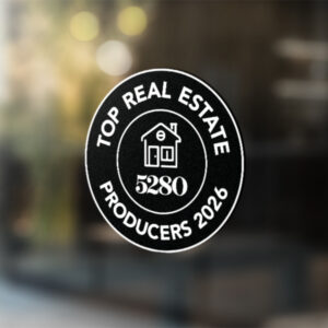 5280 Top Real Estate Producer 2026 Window Cling